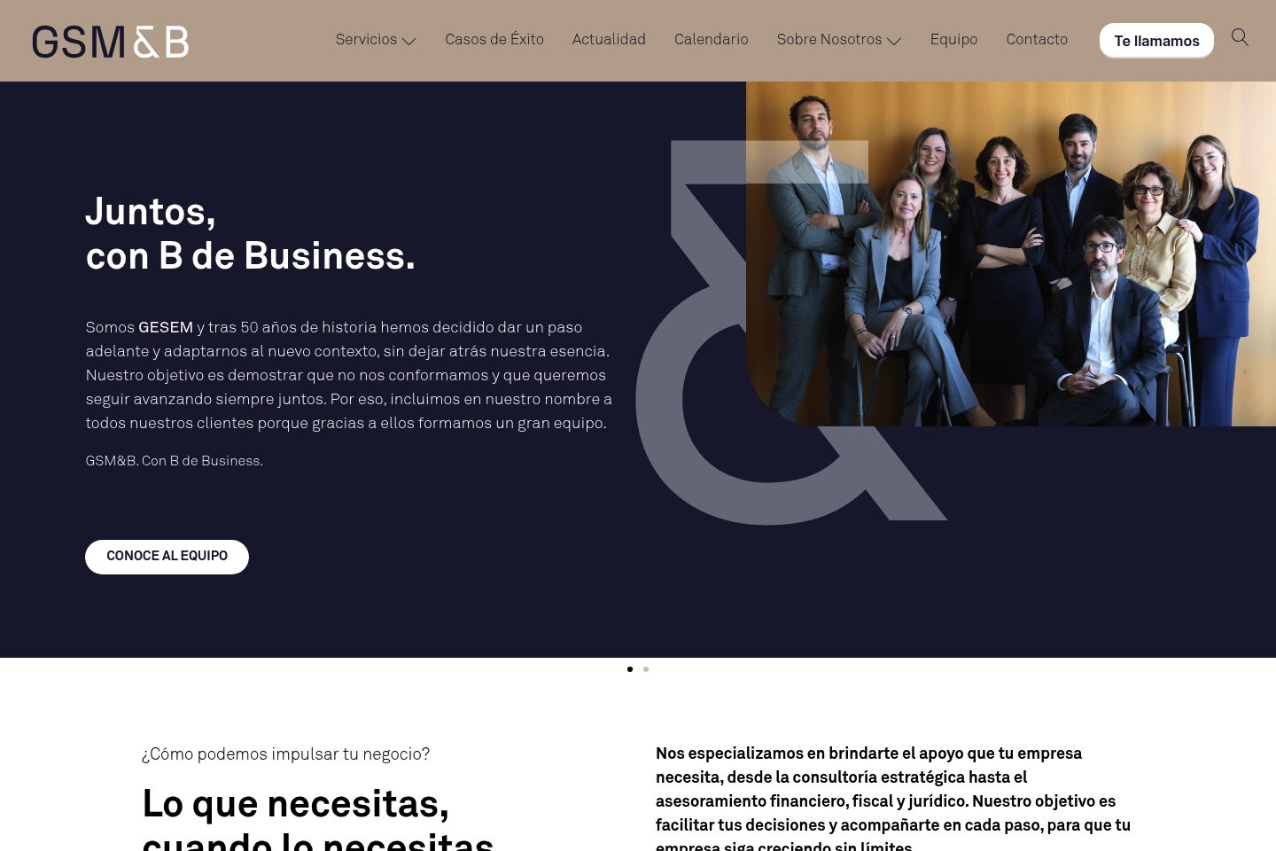 Captura del proyecto GSMB