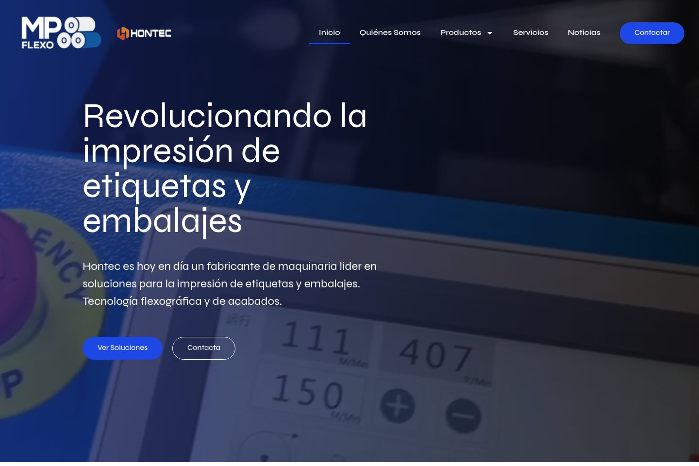Captura del proyecto Hontec Iberica