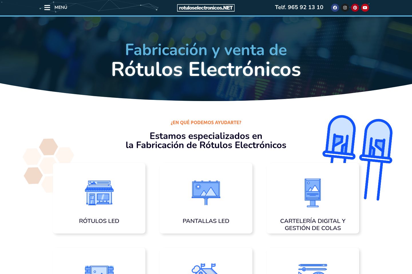 Captura del proyecto Rotulos Electrónicos