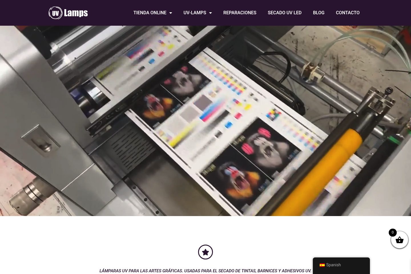 Captura del proyecto UV Lamps