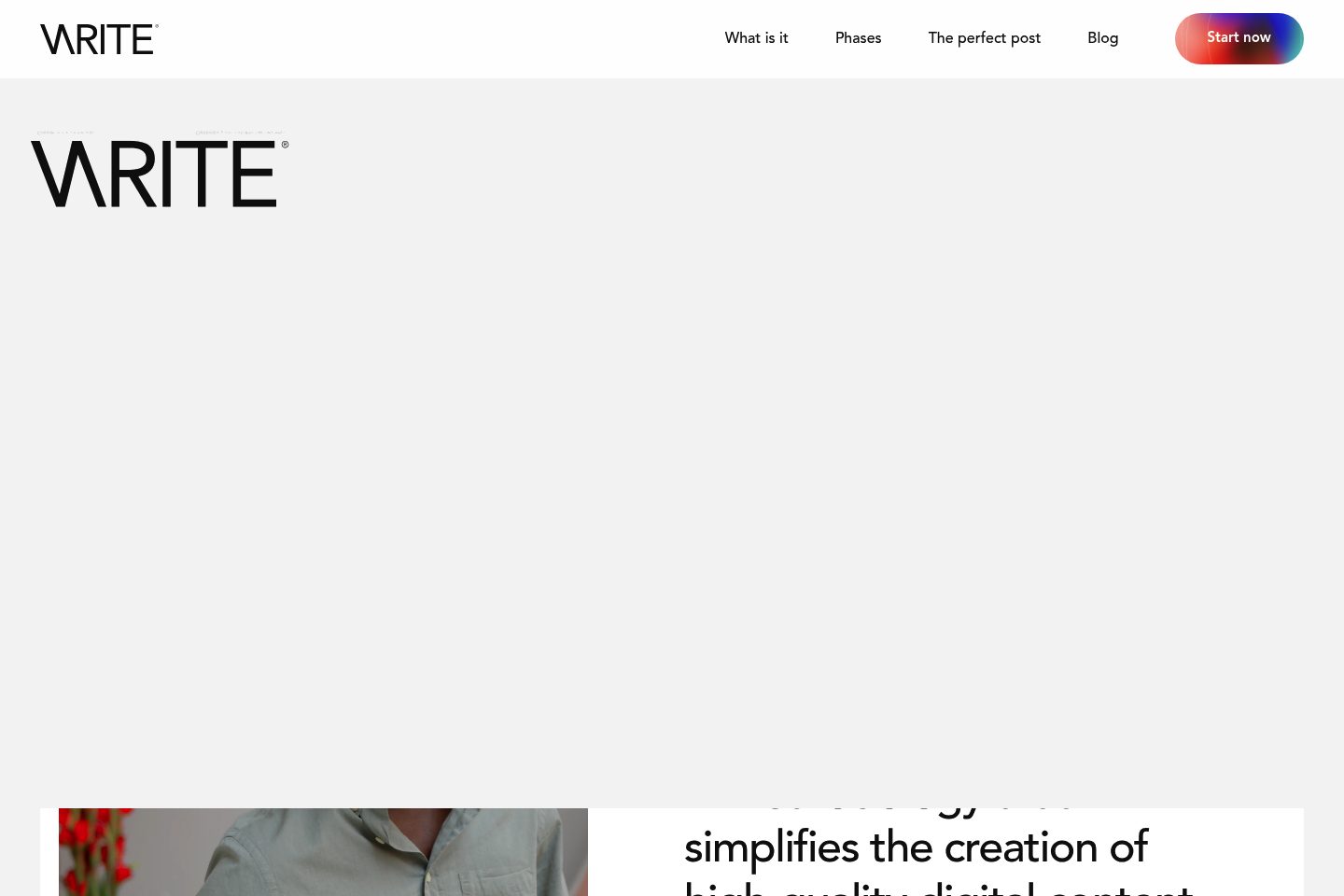 Captura del proyecto Write Methodology